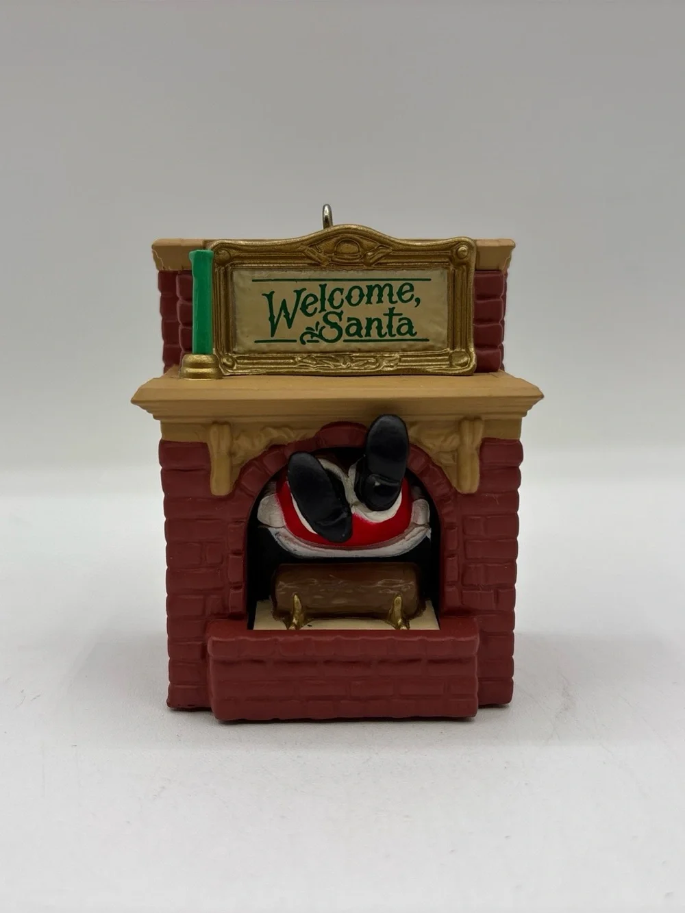 Hallmark Keepsake Ornament 1990 Vintage Welcome, Santa Handcrafted